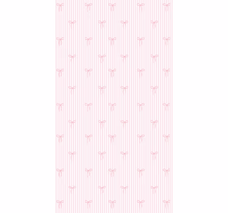 Children room roller blind in pink stripes and bows - TenStickers