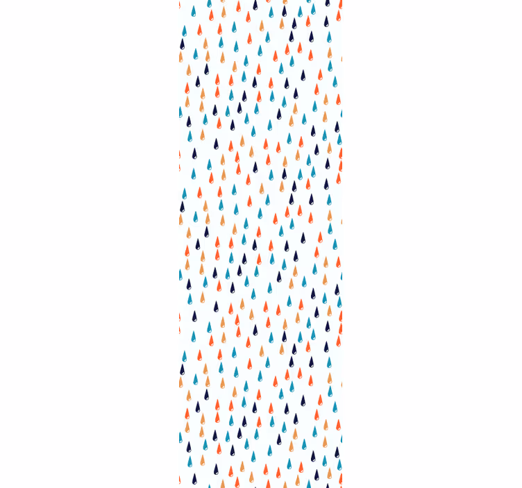 Colorful rain drops children room roller blind - TenStickers