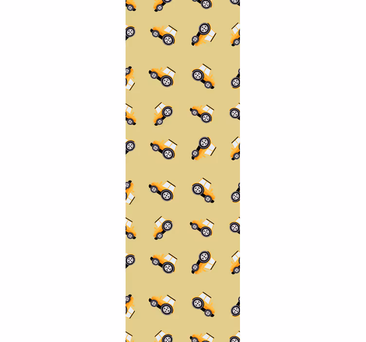 Children room roller blind cute construction trucks - TenStickers