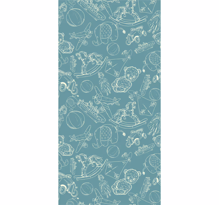 Children room roller blind with fun childhood designs - TenStickers