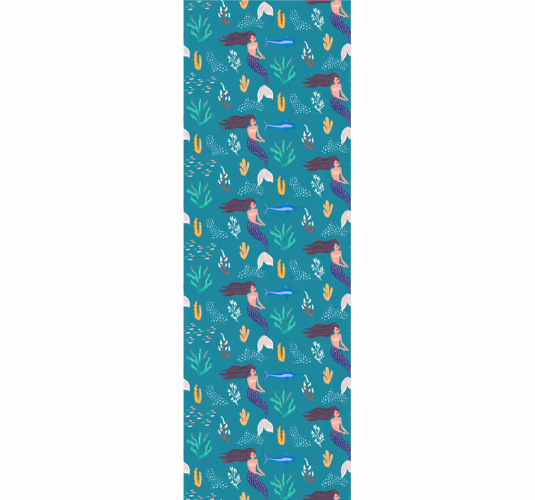 Children room roller blind mermaid underwater - TenStickers