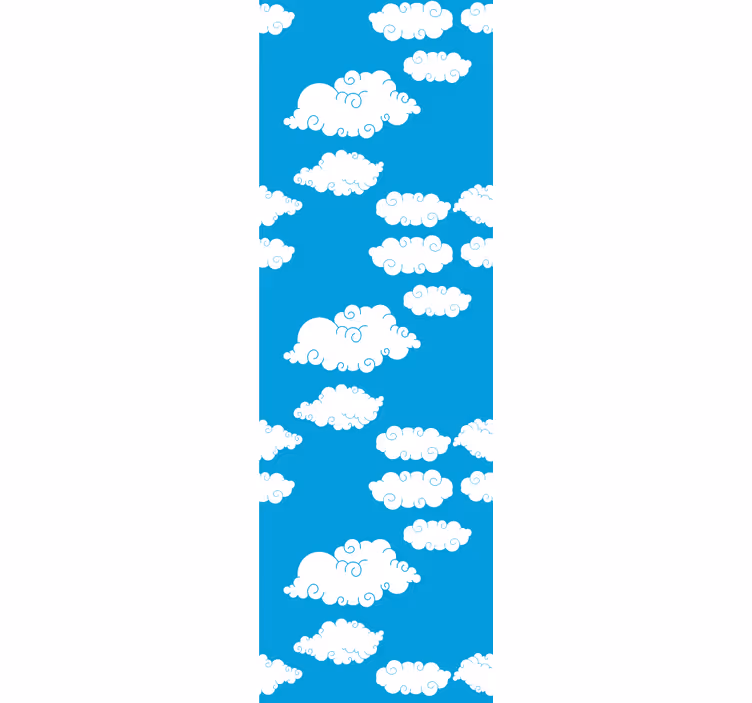 Children room roller blind clouds in the sky - TenStickers