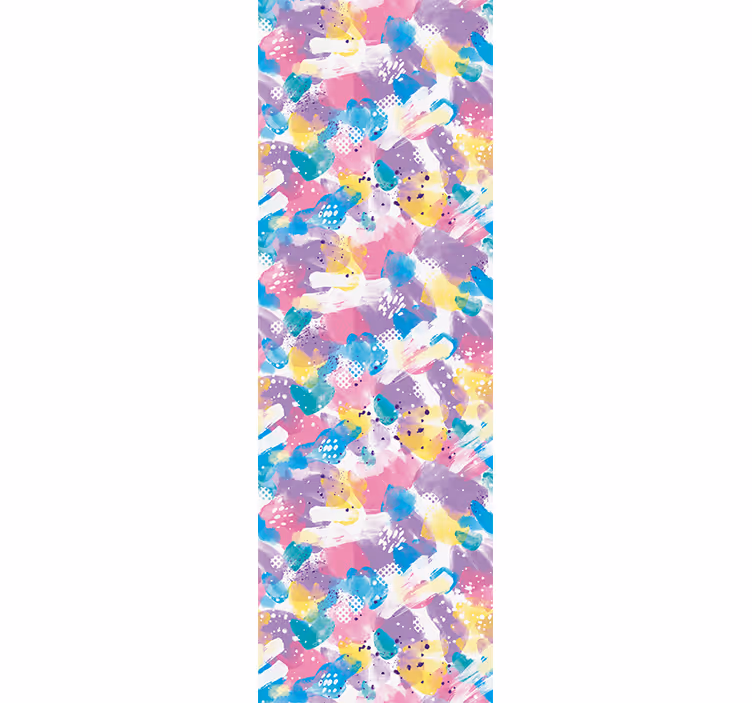 Children room roller blind in pastel color flow - TenStickers