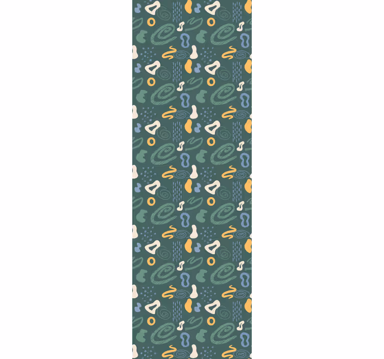 Children room roller blind with abstract minimalist patterns - TenStickers