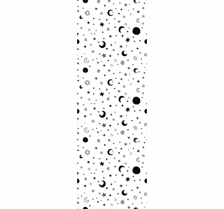 Children room roller blind outer space with stars - TenStickers