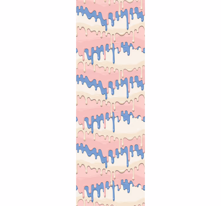 Children room roller blind in pastel paint drip - TenStickers
