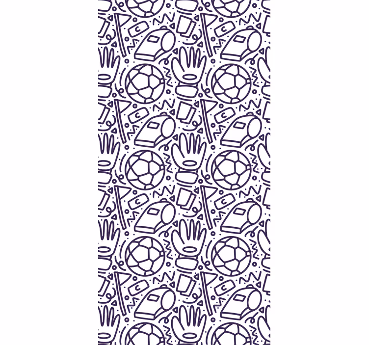 Children room roller blind sport doodle design - TenStickers