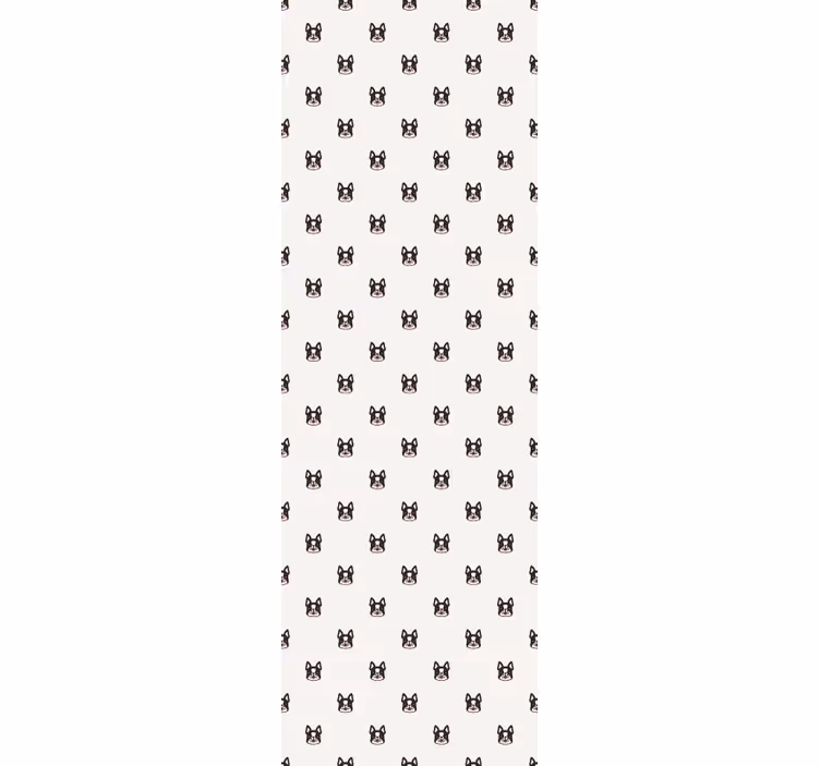 Children room roller blind french bulldog cartoon design - TenStickers