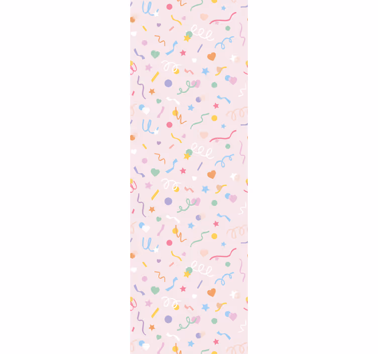 Children room roller blind with cute pastel confetti - TenStickers