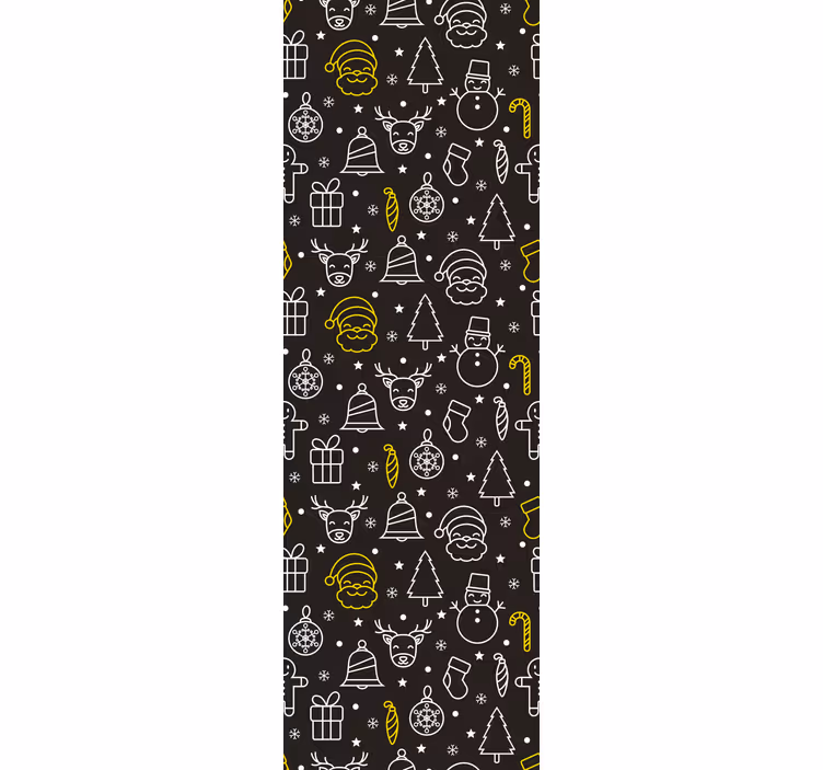 Children room roller blind white and yellow design - TenStickers