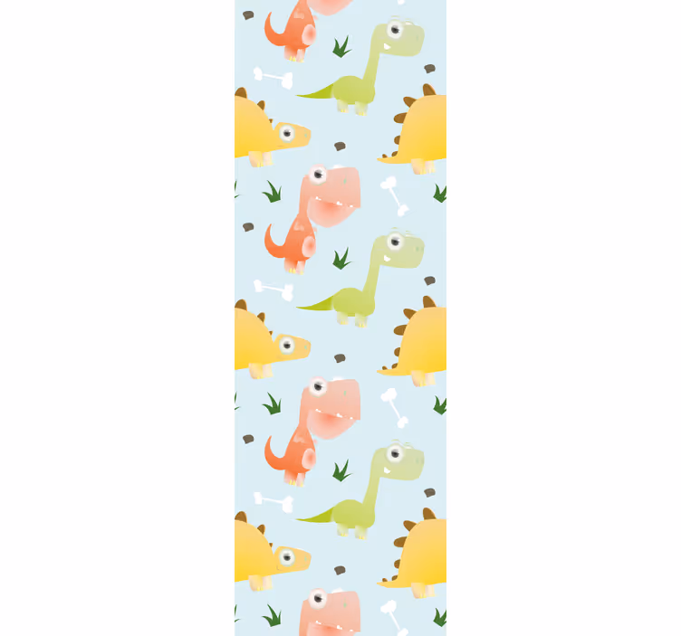 Children room roller blind small dinosaur pattern - TenStickers