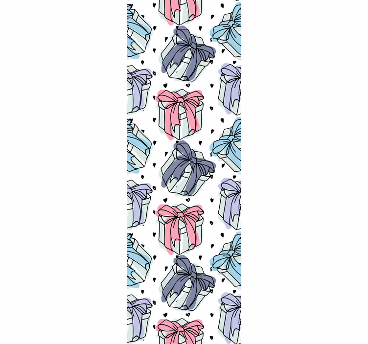 Children room roller blind with adorable heart boxes - TenStickers