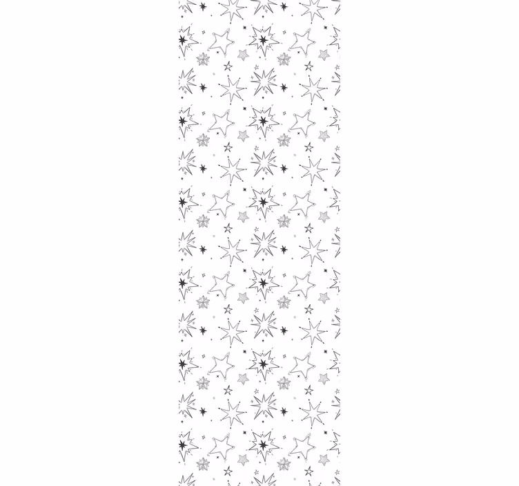 Children room roller blind with stars silhouetted pattern - TenStickers