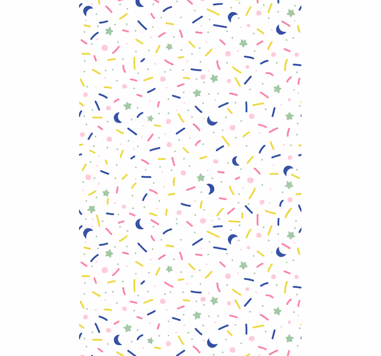 Children room roller blind colorful sprinkles design - TenStickers