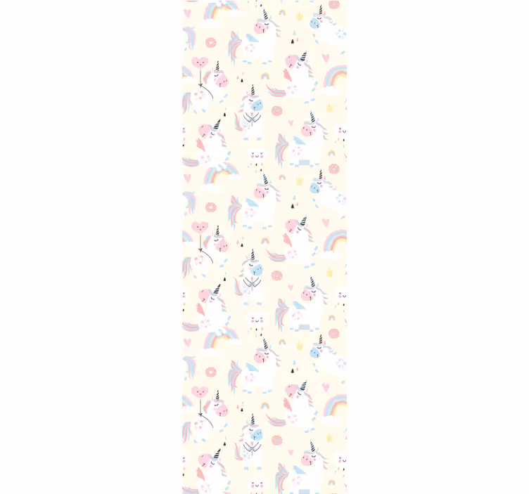 Children room roller blind fantasy unicorns - TenStickers