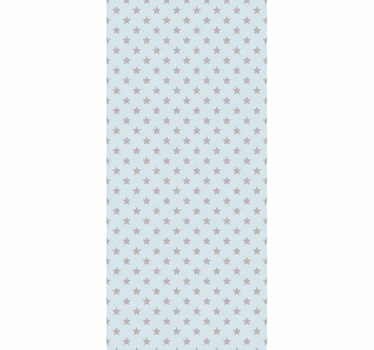 Children room roller blind blue background with gray stars - TenStickers
