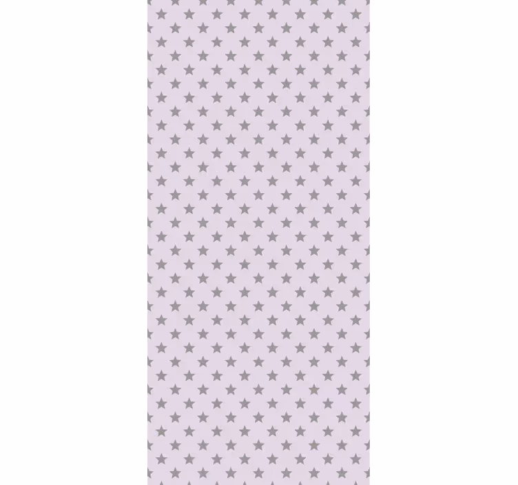 Children room roller blind gray stars pink background - TenStickers