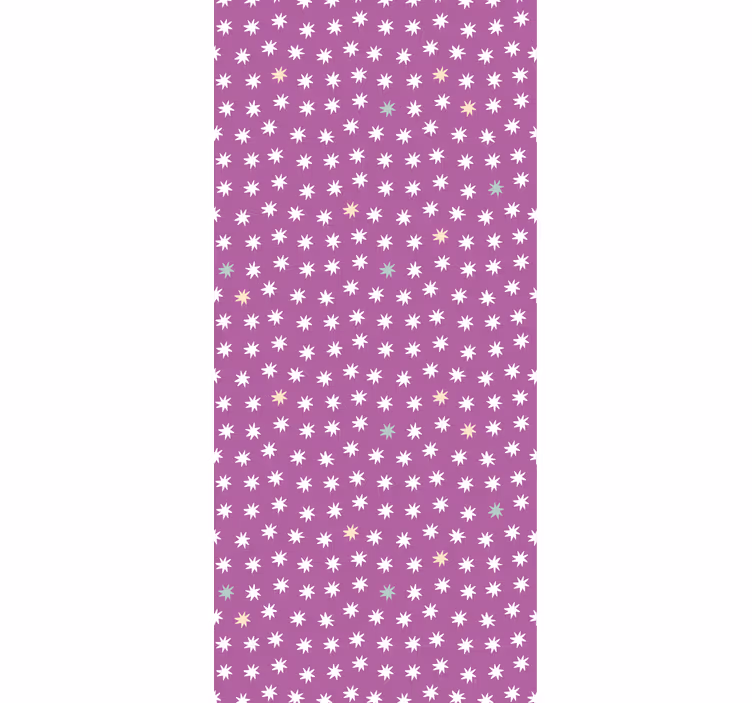Children room roller blind white stars for kids - TenStickers