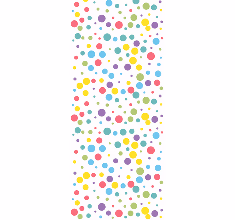 Children room roller blind with colorful polka dots - TenStickers