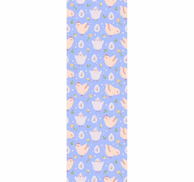 Children room roller blind with kids' chicken characters - TenStickers