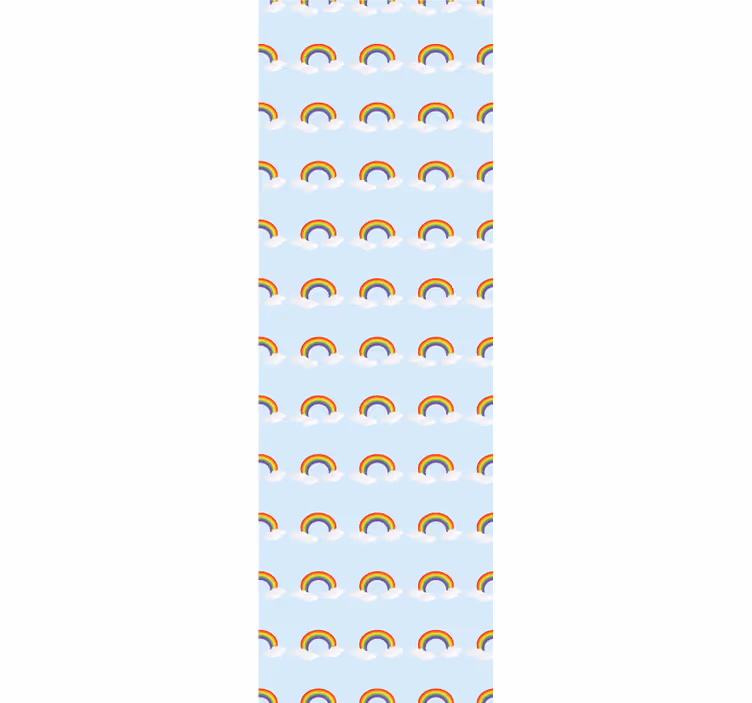 Children room roller blind colorful rainbow clouds - TenStickers