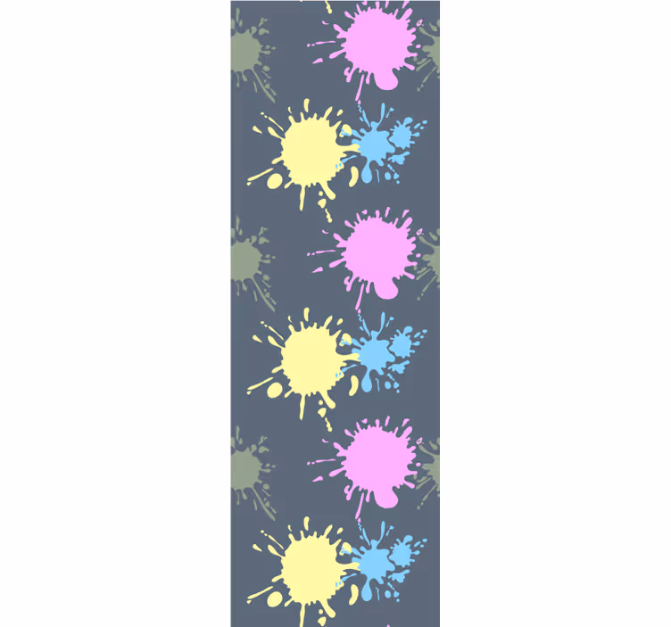 Children room roller blind multicolored wall - TenStickers