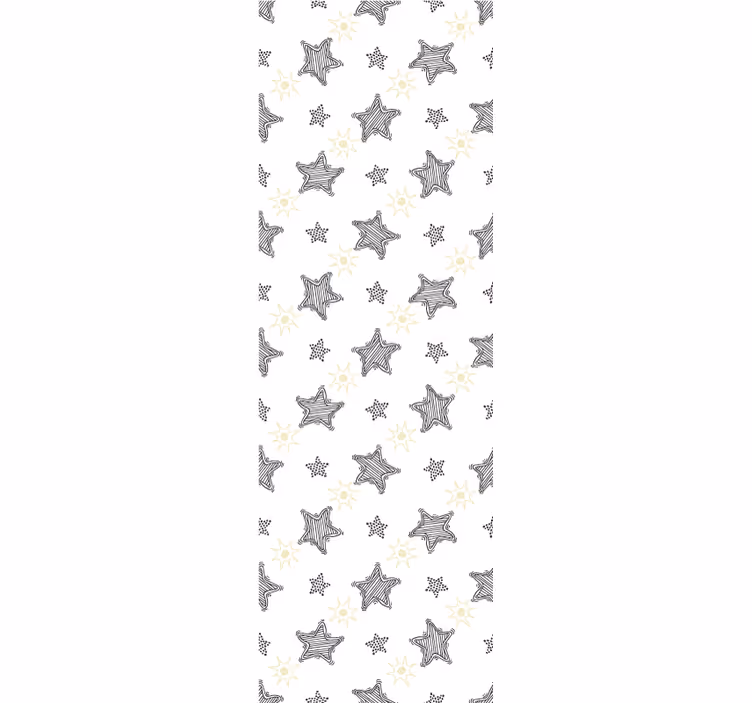 Children room roller blind graffiti stars design - TenStickers