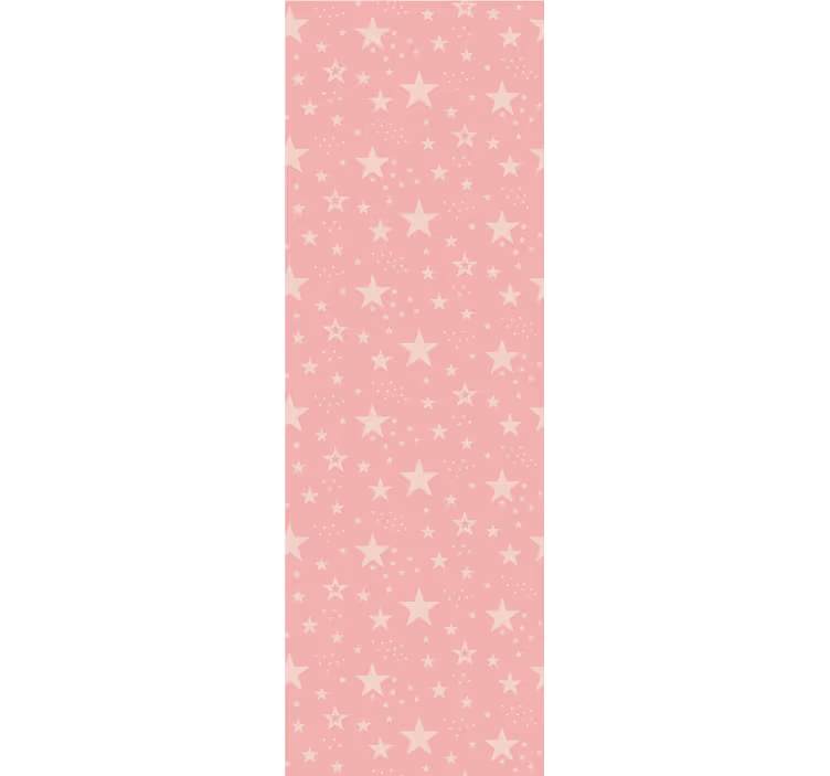 Children room roller blind light pink stars on dark pink - TenStickers