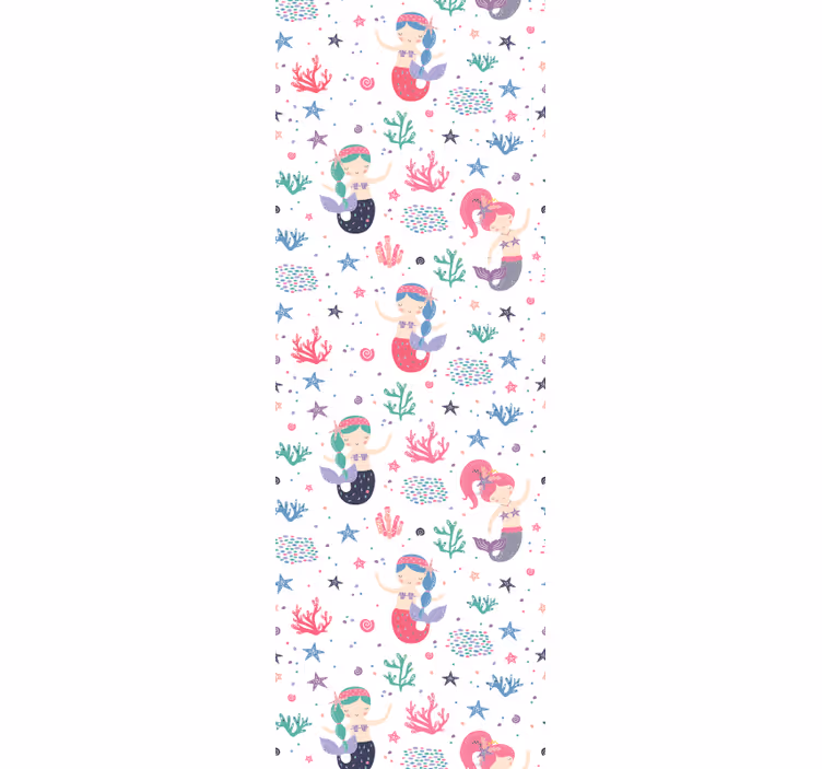 Children room roller blind mermaids undersea adventure - TenStickers