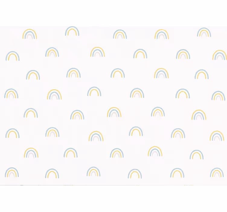 Children room roller blind scattered pastel rainbows - TenStickers