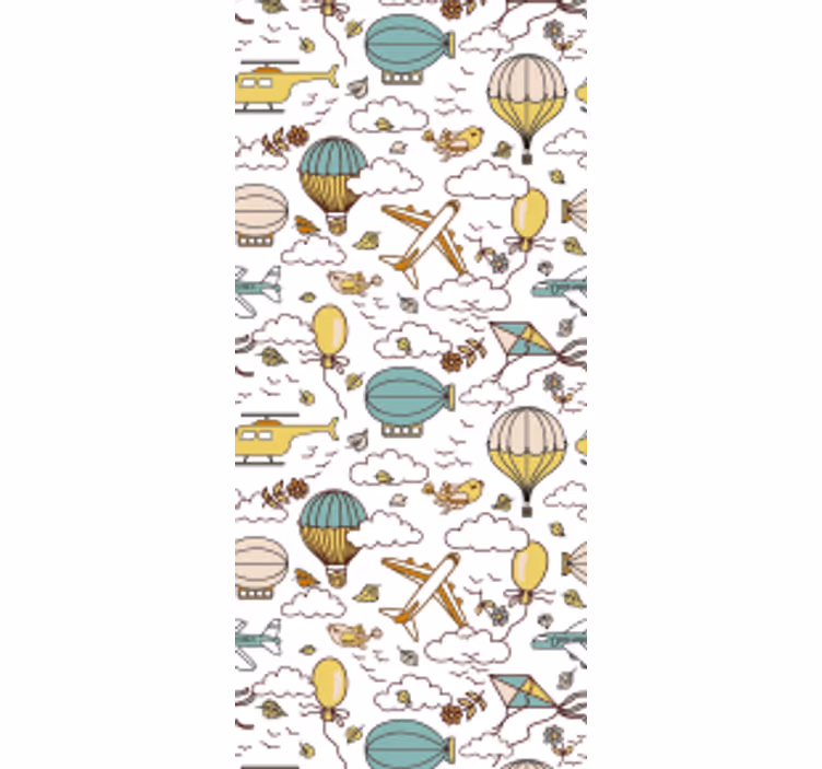 Children room roller blind vehicle collection - TenStickers