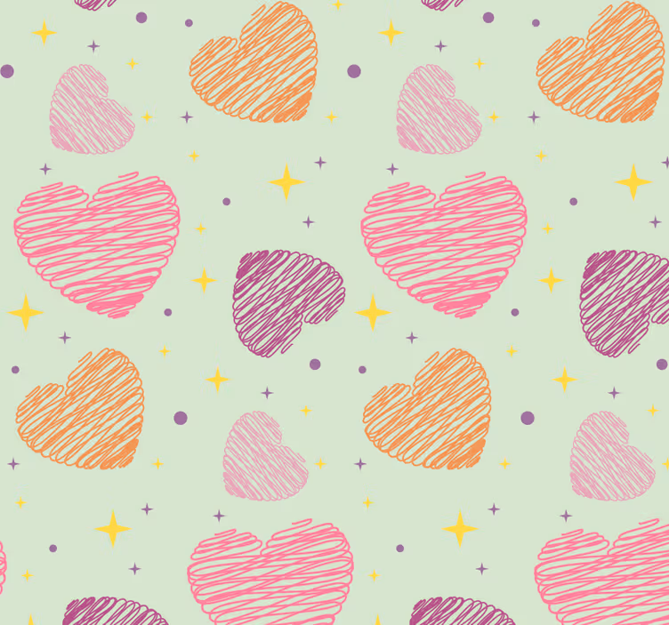 Children room roller blind pink hearts design - TenStickers