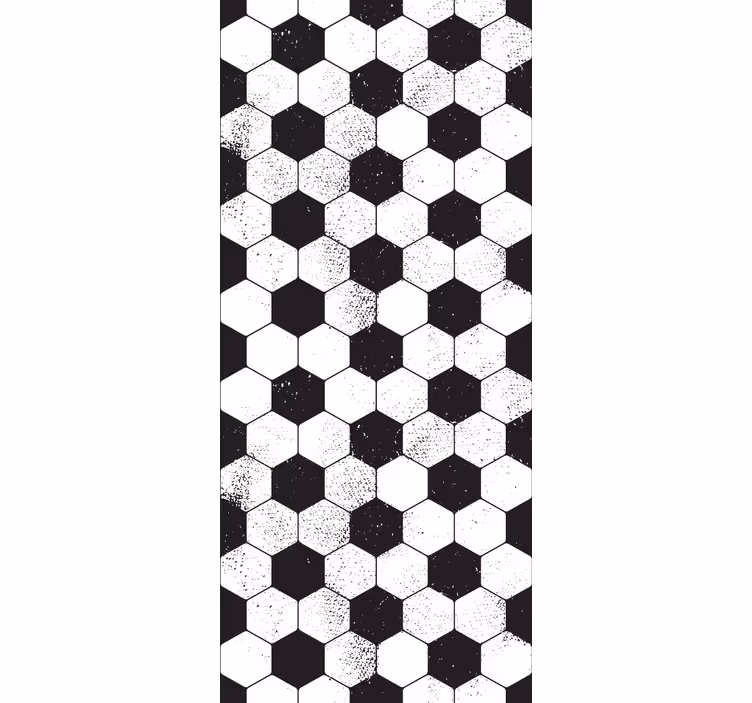 Children room roller blind with grunge soccer ball pattern - TenStickers