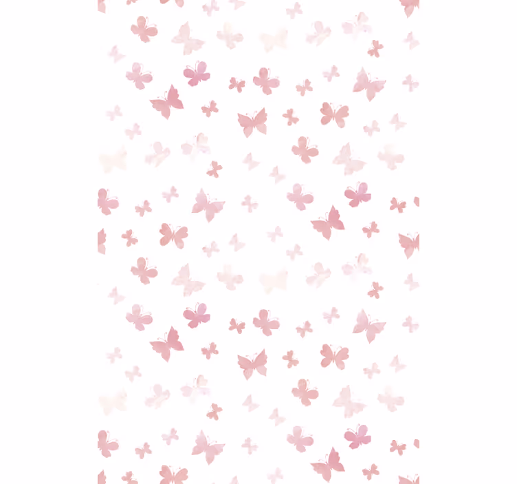 Children room roller blind pink butterflies - TenStickers