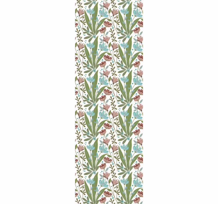 Office roller blind in vintage floral design - TenStickers