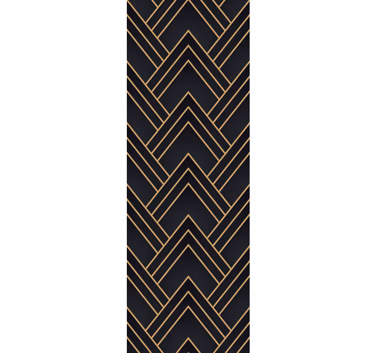 Office roller blind geometric cascade - TenStickers