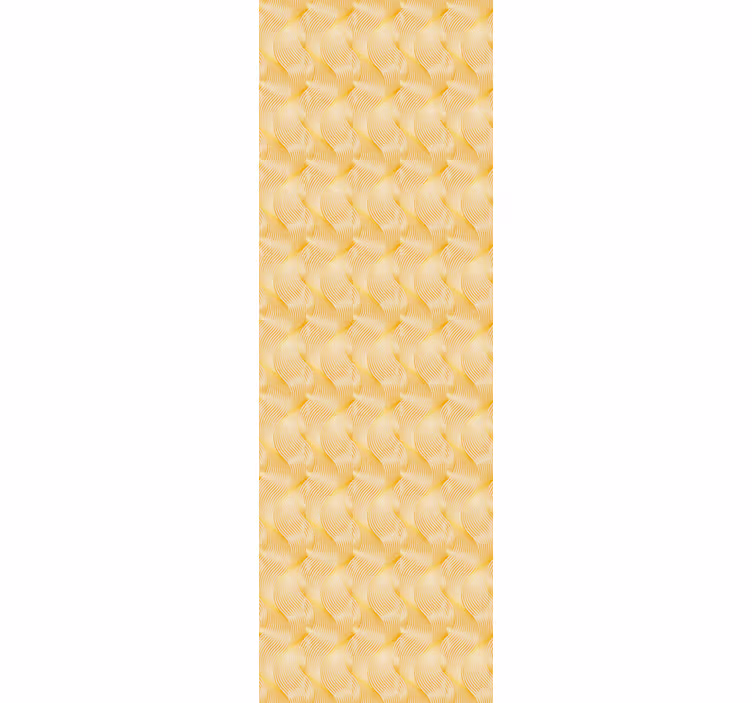 Office roller blind gold foil wave illusion - TenStickers