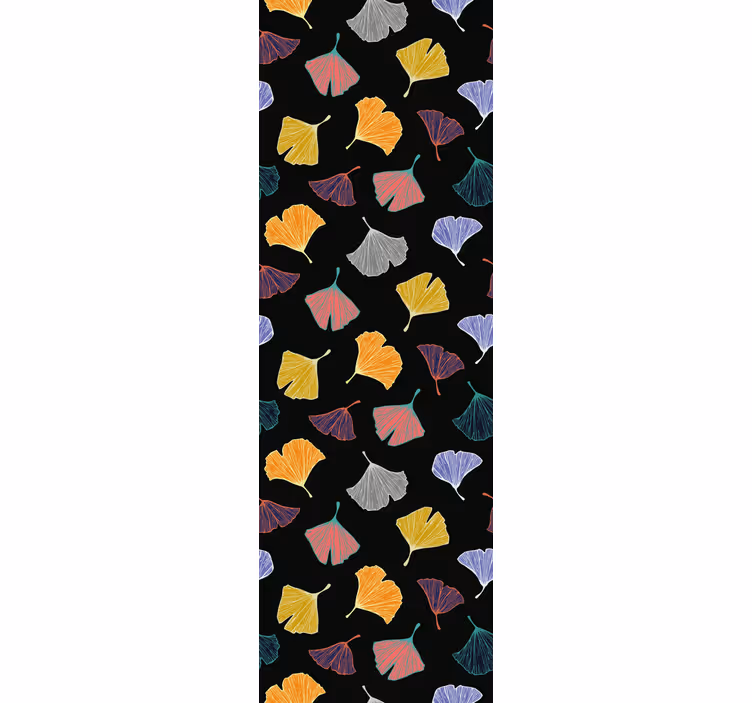 Office roller blind caltero ginkgo leaf design - TenStickers