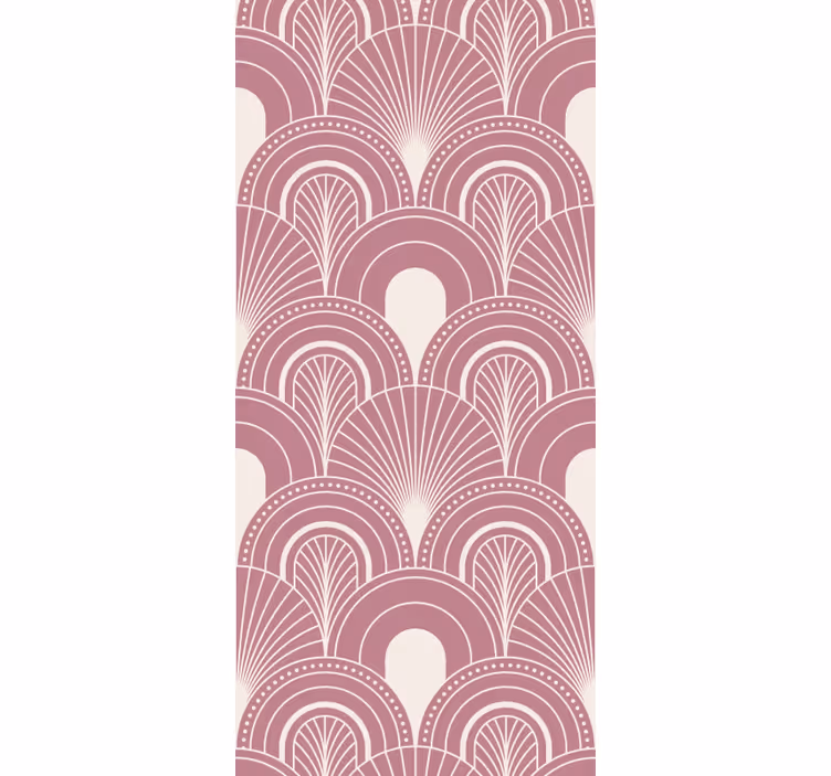 Office roller blind in rose gold arc decor style - TenStickers