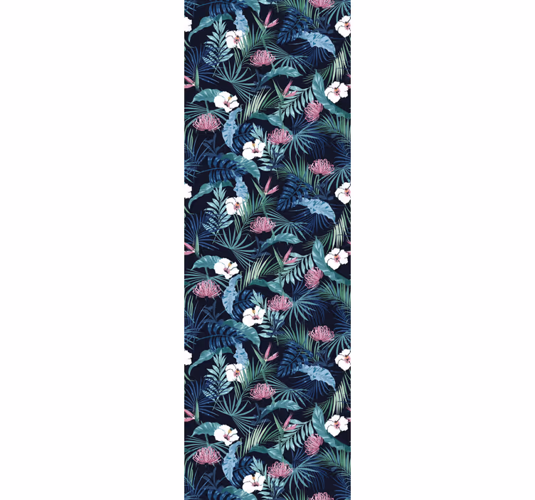 Office roller blind with tropical leaf design - TenStickers
