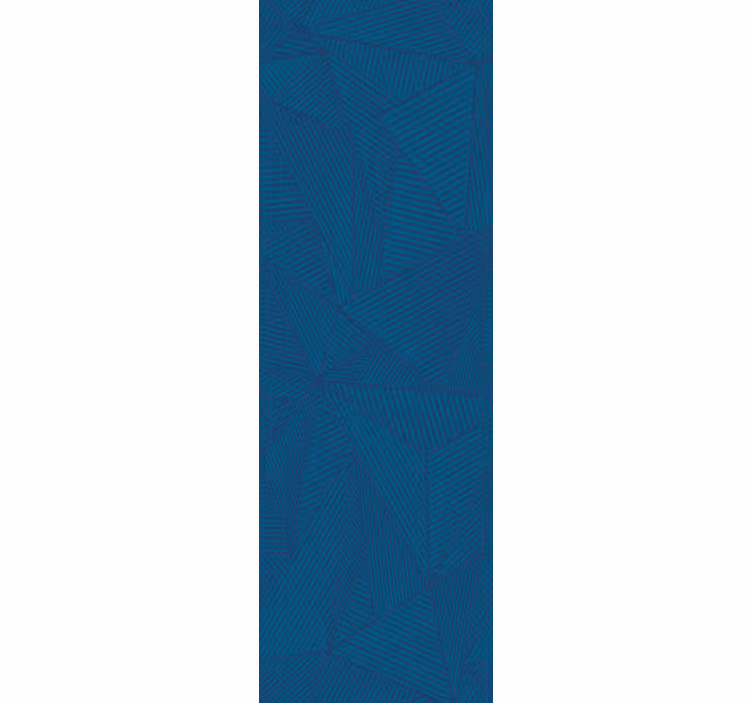 Office roller blind in blue geometric pattern - TenStickers