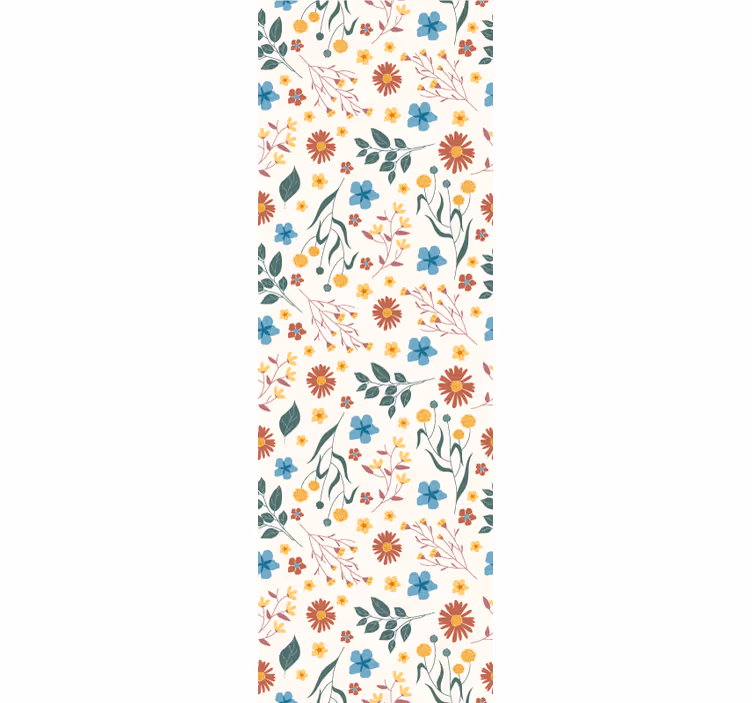 Office roller blind with various flowers and plants - TenStickers