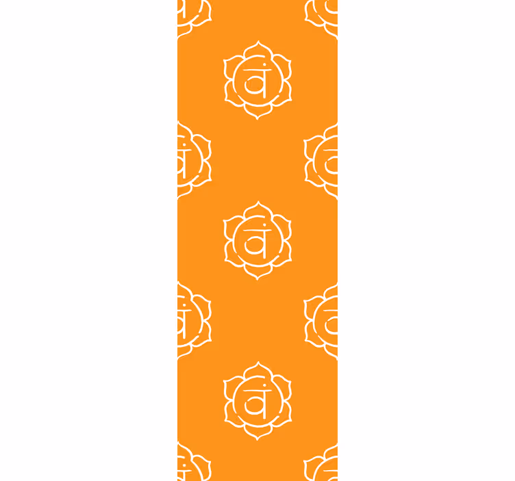 Office roller blind with beautiful sacral chakra symbol - TenStickers