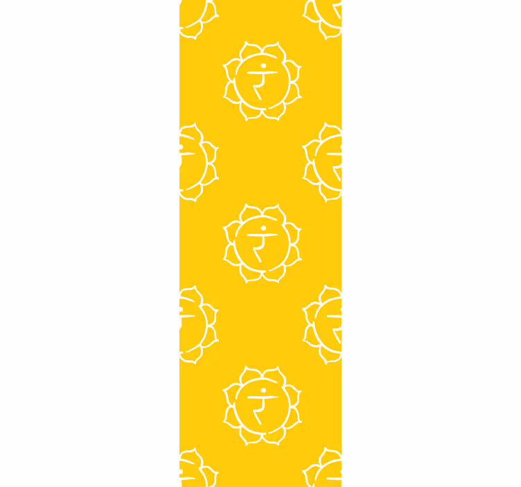 Office roller blind solar plexus chakra design - TenStickers
