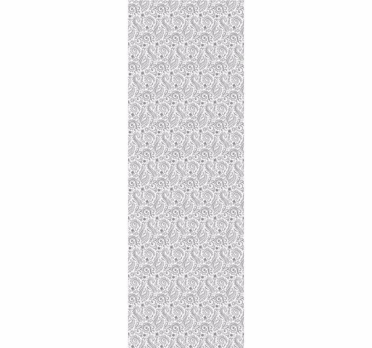 Office roller blind ornamental vintage flowers - TenStickers