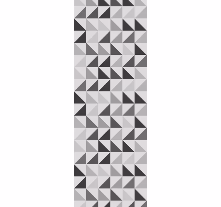 Office roller blind geometric triangles design - TenStickers