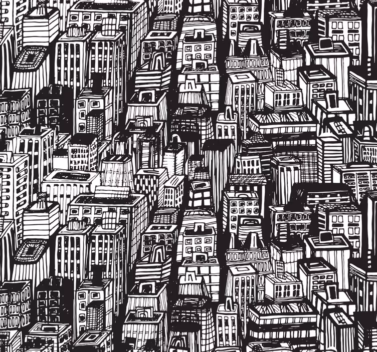 Office roller blind inspired by new york skyscrapers - TenStickers