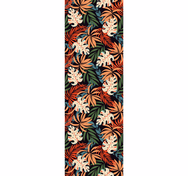 Office roller blind tropical plants jungle fever - TenStickers