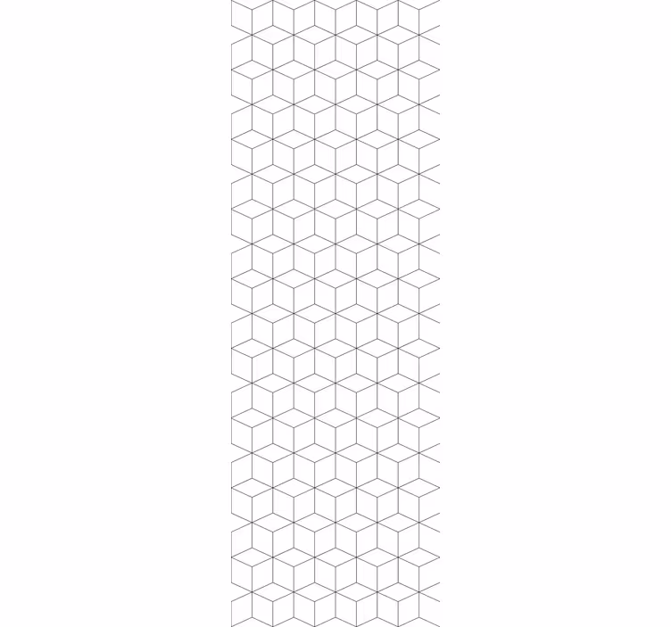 Office roller blind geometric cube design - TenStickers