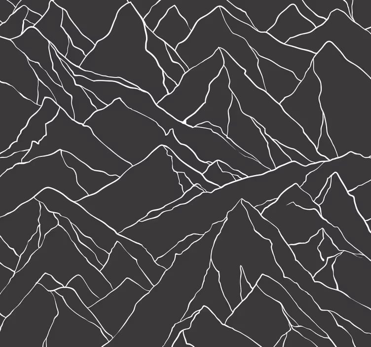 Office roller blind mountain outline - TenStickers